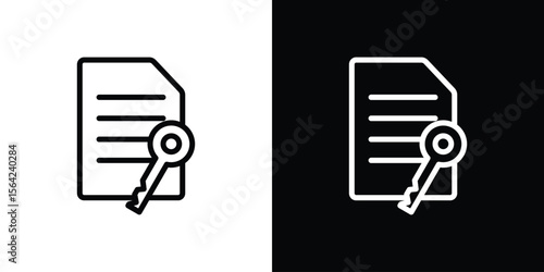 Smart contract icon graphic element Illustration template design