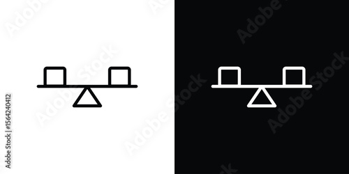 Stability icon graphic element Illustration template design