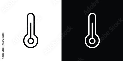 Thermometer icon graphic element Illustration template design