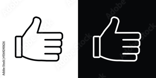 Thumb up icon graphic element Illustration template design