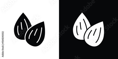 Almond icon symbol illustration doodle design