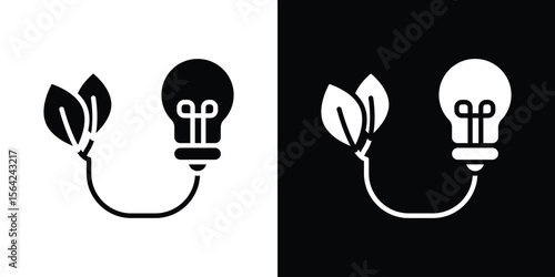 Biomass energy icon symbol illustration doodle design