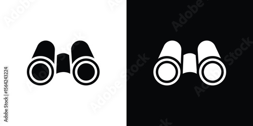 Binoculars icon symbol illustration doodle design