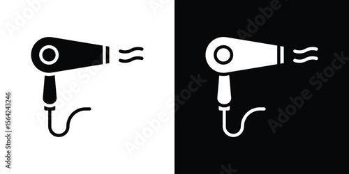 Blow dryer icon symbol illustration doodle design