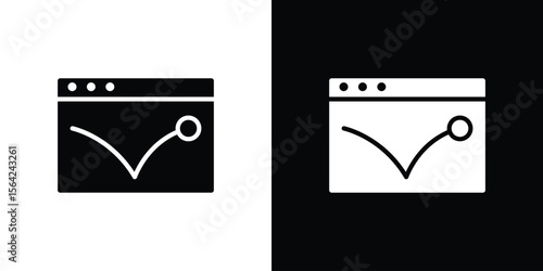 Bounce rate icon symbol illustration doodle design