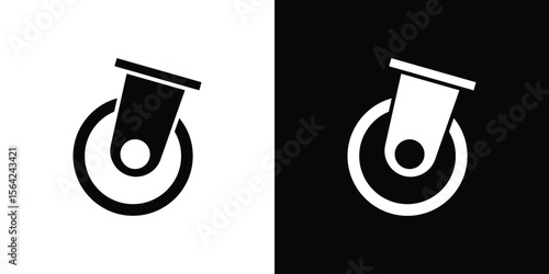 Cart trolley wheel icon symbol illustration doodle design