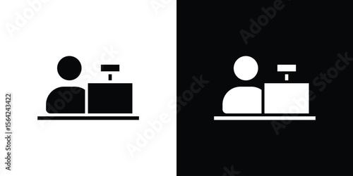 Cashier icon symbol illustration doodle design