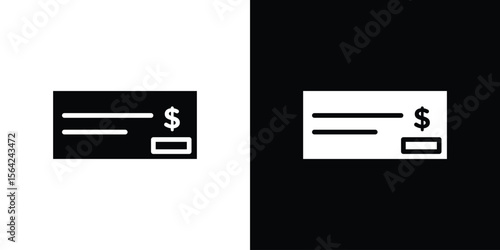 Cheque icon symbol illustration doodle design