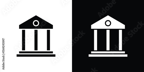 Courthouse icon symbol illustration doodle design
