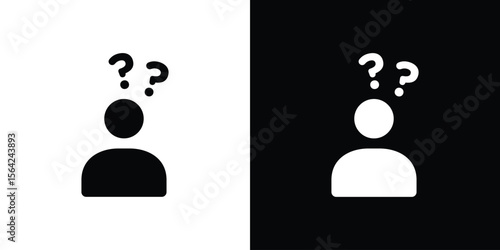 Curious human icon symbol illustration doodle design