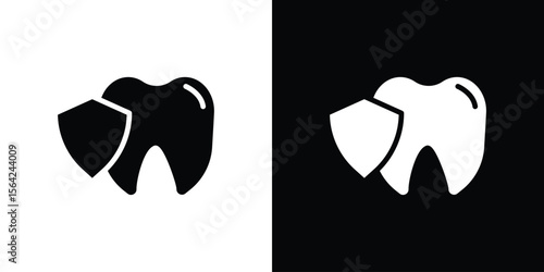 Dental insurance icon symbol illustration doodle design
