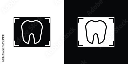 Dental X ray icon symbol illustration doodle design