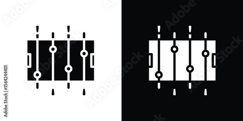 Foosball icon symbol illustration doodle design