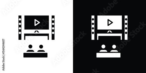Home cinema icon symbol illustration doodle design