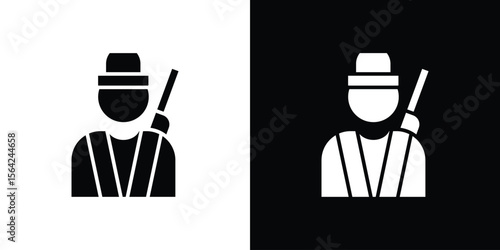 Hunter icon symbol illustration doodle design