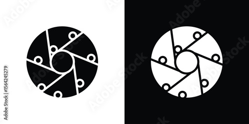 Perpetual motion icon symbol illustration doodle design