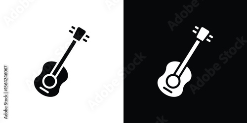 Ukulele icon symbol illustration doodle design