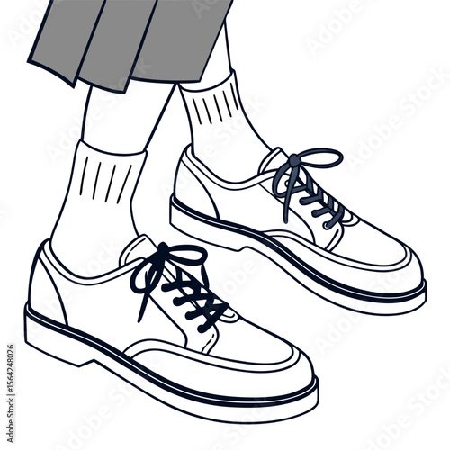 Casual shoes with socks and trousers footwear fashion
