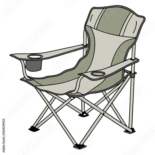 Foldable camping chair with cup holders foldable chair