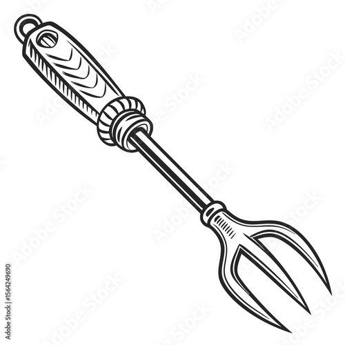 Barbecue fork utensil grilling cooking