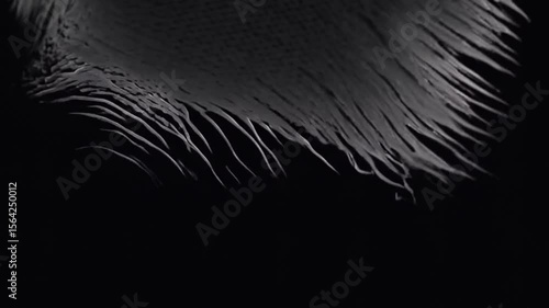 Liquid Yarn: A loop of knitted fabric melts and dissolves like soft yarn in a surreal liquid state, blending craft and abstraction.