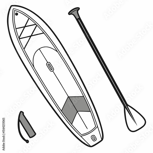 Paddleboard and Paddle water sports stand up paddleboarding