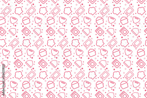 Seamless Kitchen Tools Pattern – Cute Cooking Utensils Vector Background