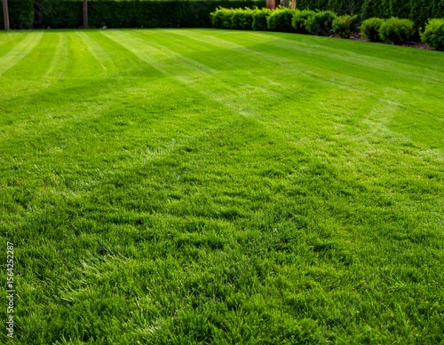 Beautiful Lawn Landscape Grass