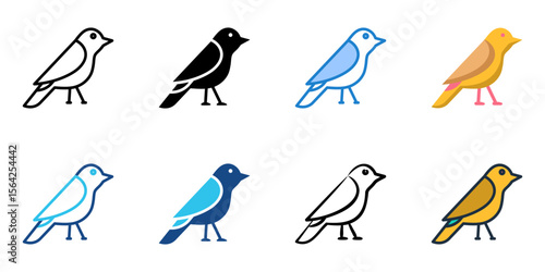 Canary icon set multiple style collection 
