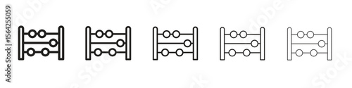 Abacus icon design symbol collection for graphic design. EPS 10