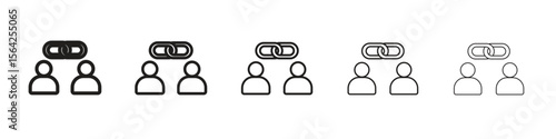 Affiliate link icon design symbol collection for graphic design. EPS 10