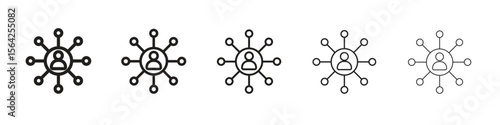 Affiliate marketing icon design symbol collection for graphic design. EPS 10