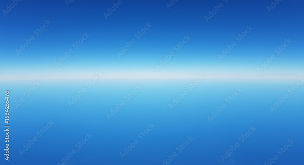 Vast blue sky subtly transitions to pale horizon line. AI Generated Vast blue sky subtly transitions to pale horizon line. AI Generated