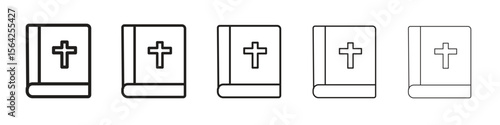 Bible icon design symbol collection for graphic design. EPS 10