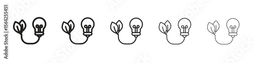Biomass energy icon design symbol collection for graphic design. EPS 10