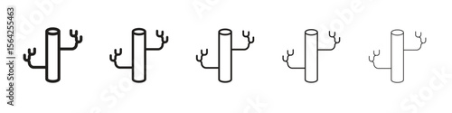 Blood vessel icon design symbol collection for graphic design. EPS 10
