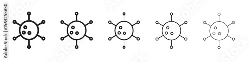 Cancer icon design symbol collection for graphic design. EPS 10