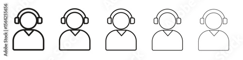 Callcenter icon design symbol collection for graphic design. EPS 10