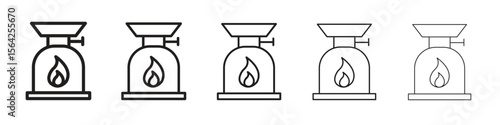 Camping gas icon design symbol collection for graphic design. EPS 10
