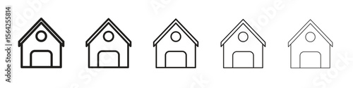 Chalet icon design symbol collection for graphic design. EPS 10