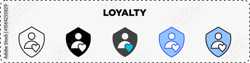 Loyalty Icon Pack Line Glyph Outline Icon