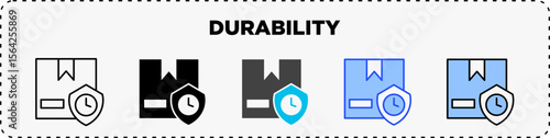 Durability Icon Pack Line Glyph Outline Icon