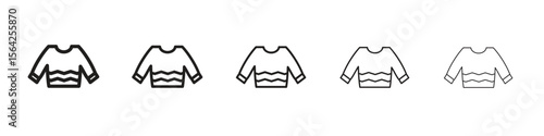 Christmas sweater icon design symbol collection for graphic design. EPS 10