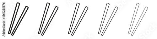 Chopsticks icon design symbol collection for graphic design. EPS 10