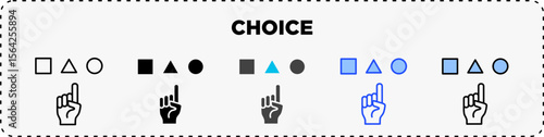 Choice Icon Pack Line Glyph Outline Icon