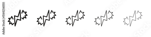 Conflict icon design symbol collection for graphic design. EPS 10