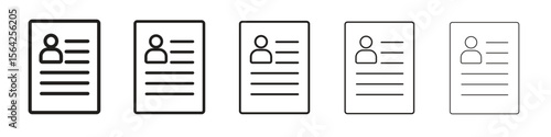 Criminal record icon design symbol collection for graphic design. EPS 10