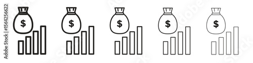 Fiscal policy icon design symbol collection for graphic design. EPS 10