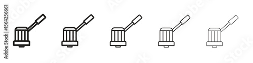 Floor sanding machine icon design symbol collection for graphic design. EPS 10