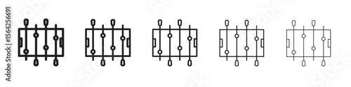 Foosball icon design symbol collection for graphic design. EPS 10